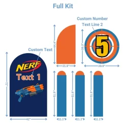 Nerf Battle Foam Core Birthday Backdrop Kit by PopScene™