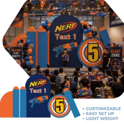 Nerf Battle Foam Core Birthday Backdrop Kit by PopScene™
