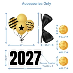 New Years 1 Foam Core Birthday Backdrop Kit by PopScene™