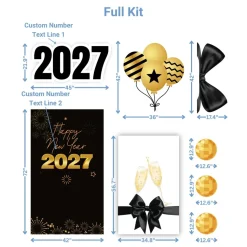 New Years 1 Foam Core Birthday Backdrop Kit by PopScene™