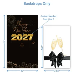 New Years 1 Foam Core Birthday Backdrop Kit by PopScene™