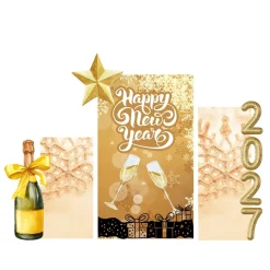 New Years 3 Foam Core Birthday Backdrop Kit by PopScene™
