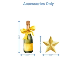 New Years 3 Foam Core Birthday Backdrop Kit by PopScene™