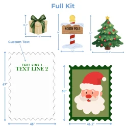 North Pole Magic Foam Core Backdrop Kit by PopScene™