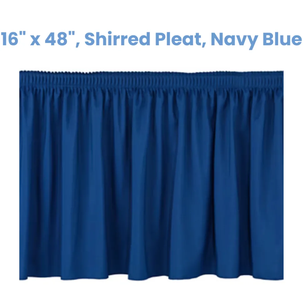 NPS Stage Skirting – Shirred Pleat