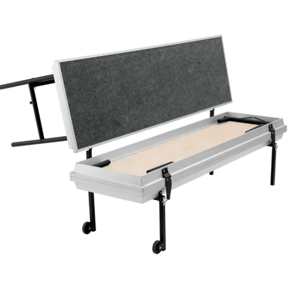 NPS Transport 3-Level Choral Riser with Grey Carpet