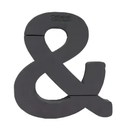 OASIS 14" Floral Foam Ampersand (&) – Midnight Foam Shape for Professional Florists