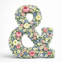 OASIS 14" Floral Foam Ampersand (&) – Midnight Foam Shape for Professional Florists