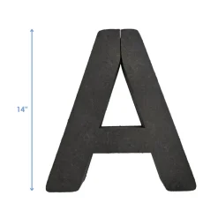 OASIS 14" Floral Foam Letter A – Midnight Foam Shape for Professional Florists