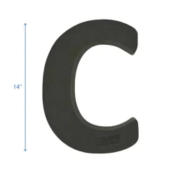 OASIS 14" Floral Foam Letter C – Midnight Foam Shape for Professional Florists