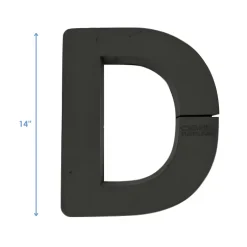 OASIS 14" Floral Foam Letter D – Midnight Foam Shape for Professional Florists