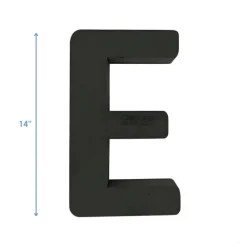 OASIS 14" Floral Foam Letter E – Midnight Foam Shape for Professional Florists