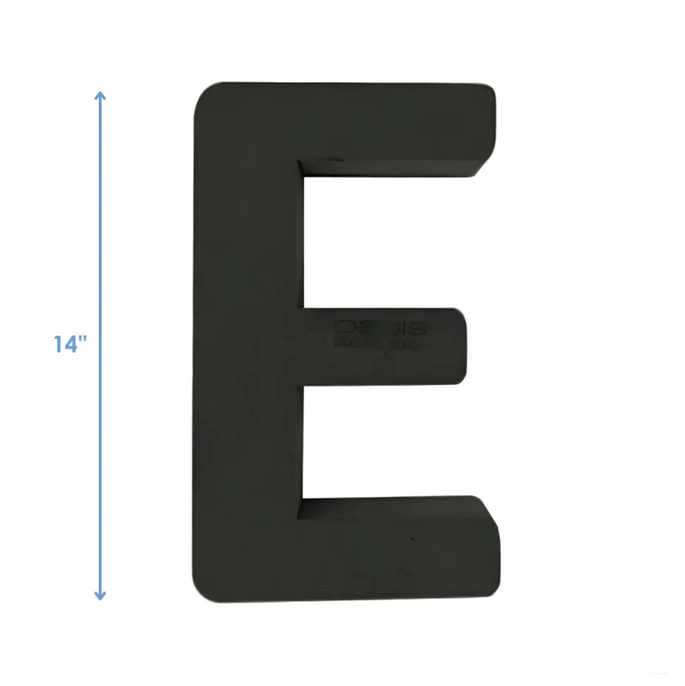 OASIS 14" Floral Foam Letter E – Midnight Foam Shape for Professional Florists