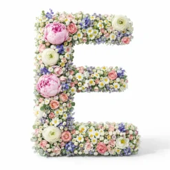 OASIS 14" Floral Foam Letter E – Midnight Foam Shape for Professional Florists