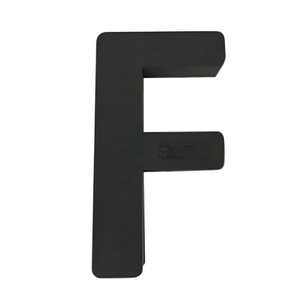 OASIS 14" Floral Foam Letter F – Midnight Foam Shape for Professional Florists