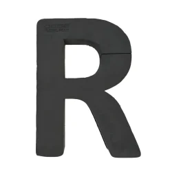 OASIS 14" Floral Foam Letter R – Midnight Foam Shape for Professional Florists