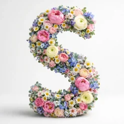 OASIS 14" Floral Foam Letter S – Midnight Foam Shape for Professional Florists