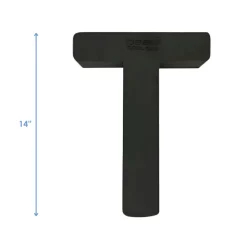 OASIS 14" Floral Foam Letter T – Midnight Foam Shape for Professional Florists