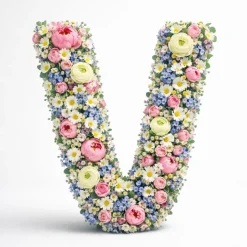 OASIS 14" Floral Foam Letter V – Midnight Foam Shape for Professional Florists