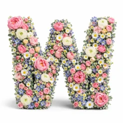 OASIS 14" Floral Foam Letter W – Midnight Foam Shape for Professional Florists