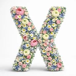 OASIS 14" Floral Foam Letter X – Midnight Foam Shape for Professional Florists