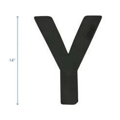 OASIS 14" Floral Foam Letter Y – Midnight Foam Shape for Professional Florists