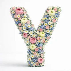 OASIS 14" Floral Foam Letter Y – Midnight Foam Shape for Professional Florists