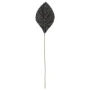 OASIS Glitter Corsage Leaf - Glitter Black