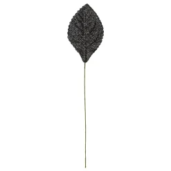 OASIS Glitter Corsage Leaf - Glitter Black