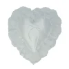 OASIS Heart-Shaped Pillows - 12" White Lace