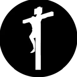On the Cross - Stock Gobo for Gobo Light Projectors - Choose your size!