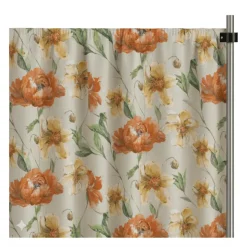 Orange Livia Curtain Panel w/ 4