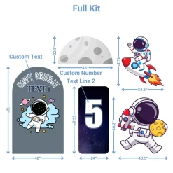 Outer Space Foam Core Birthday Backdrop Kit by PopScene™