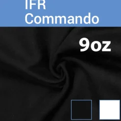 9oz. Fire Retardant Duvetyne/Commando Cloth - Sewn Drape Panel w/ 4" Rod Pockets - 30ft