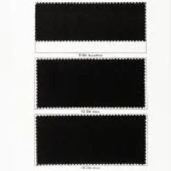 12oz. Fire Retardant Duvetyne/Commando Cloth - Sewn Drape Panel w/ 4" Rod Pockets - 50ft in Black