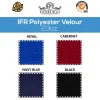 23oz. Fire Retardant Polyester Velour by the Yard - Economy Decorator Grade - 60" Wide - Choice of Colors