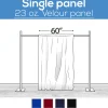 23 oz. Inherently Fire Retardant Polyester Velour - Sewn Drape Panel 60" Wide w/ 4" Rod Pockets - 6ft