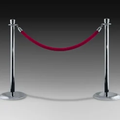 Pair of Metal Lobby Stanchions - Variety of Finishes