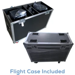 Pair of EddyLight Pro Spark, Spinning Cool Sparkler Machine w/ Flight Case - Shoots Flame-less Sparks up to 16ft!