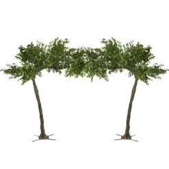 PAIR of 11ft Artificial Fig Leaf Tree, 27 Interchangeable Branches | ModTree™ Collection