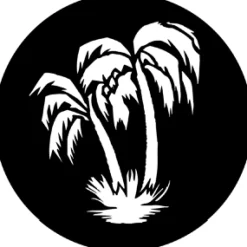 Palm Tree - Stock Gobo for Gobo Light Projectors - Choose your size!