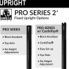 4-Panel Black Anodized Pipe and Drape Kit / Backdrop - 8ft Tall (Non-Adjustable - 1.5" Break Apart Uprights)