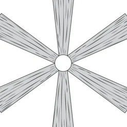 6-Panel Ceiling Draping Kit - HARDWARE ONLY