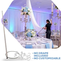 8-Panel Ceiling Draping Kit - HARDWARE ONLY