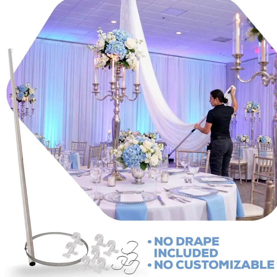 8-Panel Ceiling Draping Kit - HARDWARE ONLY