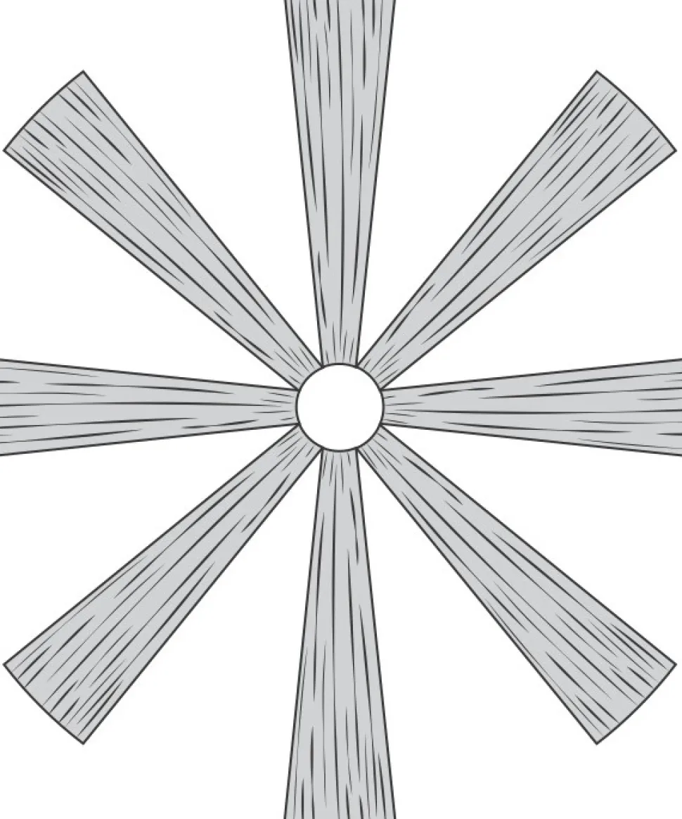 8-Panel Ceiling Draping Kit - HARDWARE ONLY