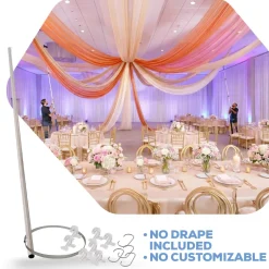 12-Panel Ceiling Draping Kit - HARDWARE ONLY