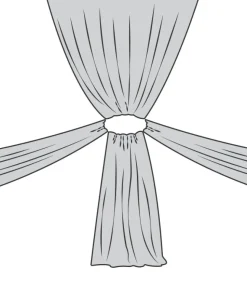 4-Panel 40ft Starburst Ceiling Draping Kit (82 Feet Wide)