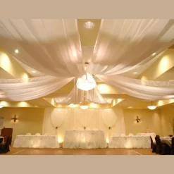 6-Panel 15ft Starburst Ceiling Draping Kit (32 Feet Wide)