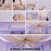4-Panel 30ft Starburst Ceiling Draping Kit (62 Feet Wide)